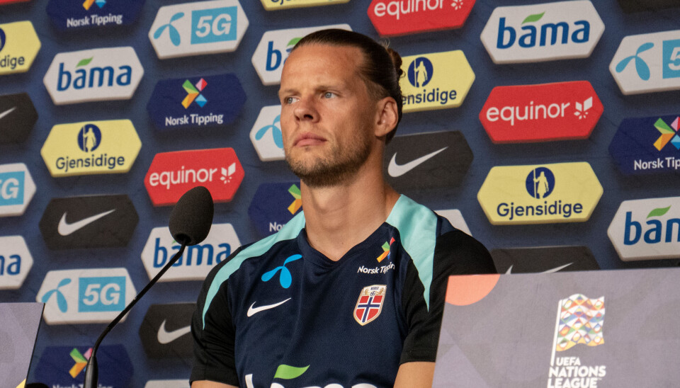 FOKUSERT: Ørjan Håskjold Nyland er klar for oppgaven i kampen mot Østerrike, mandag kveld.