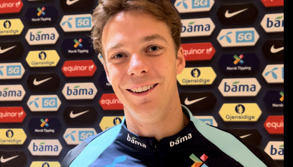 DRØMMEDEBUT: Felix Horn Myhre strålte i sin andre landskamp. Da Nærnett snakket med han kunne midtbanespilleren avsløre at han håpte på gratulasjoner fra lagkamerater og sjef i Bergen.