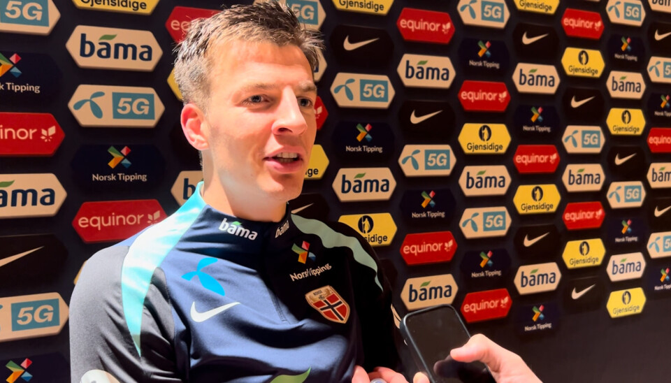 GODT INNHOPP: Jostein Gundersen sin pasning til Erling Braut Haaland ble utslagsgivende da det førte til Norges vinnermål.