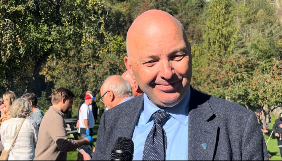 ORDFØRER: Einar Arve Nordang er strålende fornøyd med åpningne og besøket.