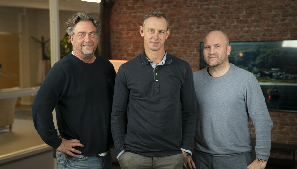 SKAL LAGE SERIE: Frank Tore Sekkeseter, Lasse Olsen og Werner Brandal i Sunnmøre Live, som skal stå for serien.