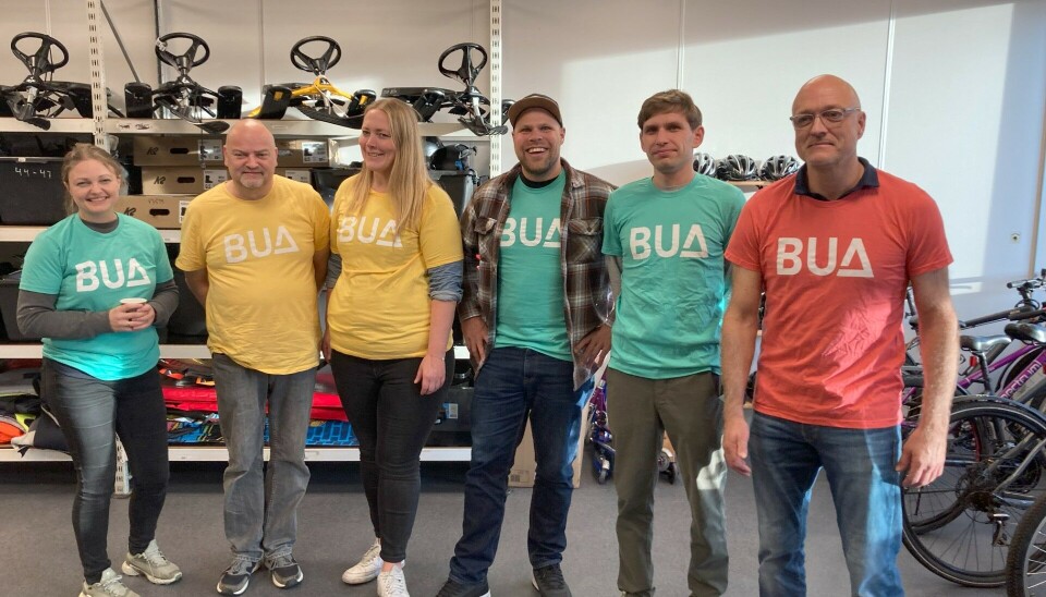 BUA-GJENGEN: (f.v.) Stine Riise, Dag Aukrust, Rebecca Riise Bjerknes, Daniel Rodriguez, Ivan Sanin, Rune Strømmen