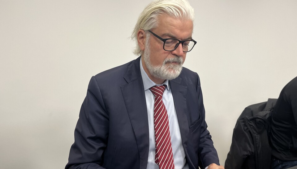 RETTSAKEN: Øyvind Bergøy Pedersen er forsvarer til den tiltalte som har inntatt vitneboksen.
