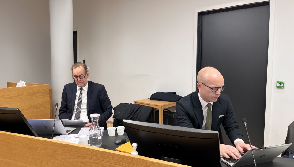 I RETTEN: Statsadvokat Magne Nyborg og politiadvokat Magne Kvalvik er aktorer i saken.