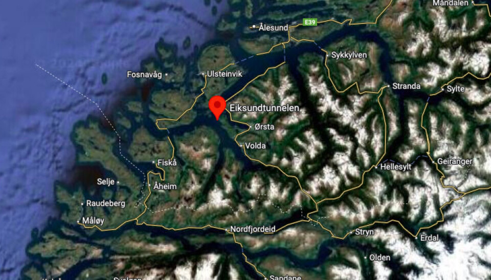 Tunnelen ligger i Møre og Romsdal, og er stengt i minimum seks timer.