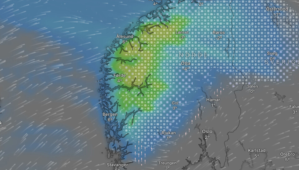 UVÆRET TREFFER: Det er mye regn i vente på Sunnmøre.