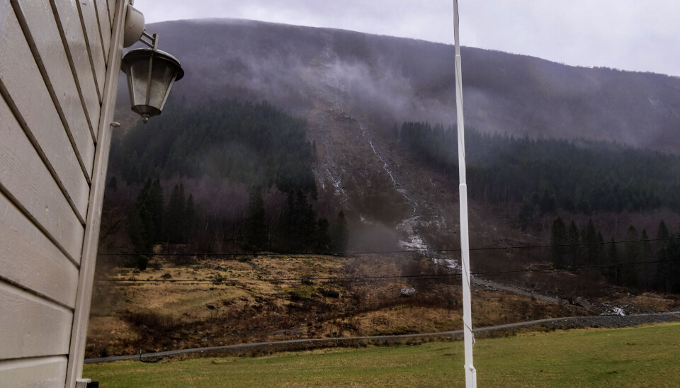 Vartdal: Rastraseen sett fra nabohusene.