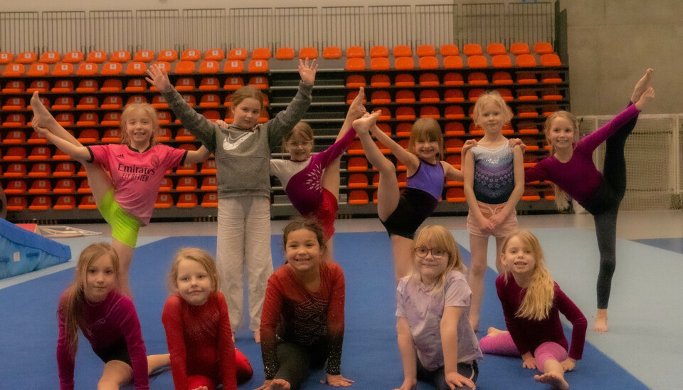 MINIASPIRANTENE: Disse syv åringene er fremtiden til Ørsta Turn. Øverst fra venstre side: Ellinor Stokke Fylling, Sanna Takseth- Lianes, Ava Noelle Lannerholm, Ariel Almestad Leira, Martina Trollebø Flø og Jenny Olivia Øyehaug. Nederst fra venstre side: Oda Eikås Årseth, Zoe Maria Møistad, Kornelia- Marie Midtflø Øie, Amanda Moe og Mathilde Skaare Sunde.