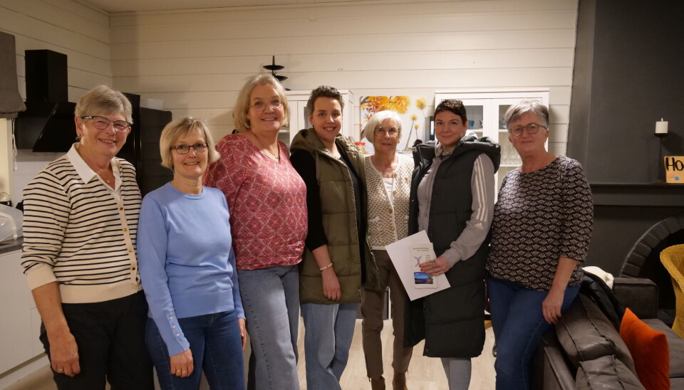 STYRET: Fra venstre, Marie Vattøy Pedersen, Berit Elisabet Sætre Knardal, Conny Skov, Kathrine Brekke, Vigdis Garnes, Bente Mork, Wenche Slettestøl. Ikke tilstedet Liv Hogrenning.