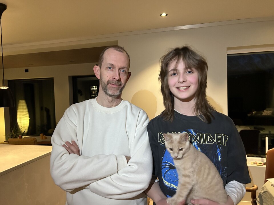 STAMMEN OG EPLET: Far og datter er begge rockestjerner