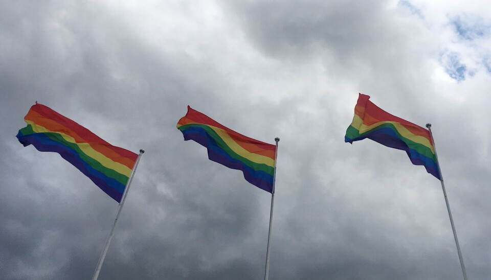 PRIDE: Det er uenighet om hvilke flaggstenger pride-flagget kan bli heist på.