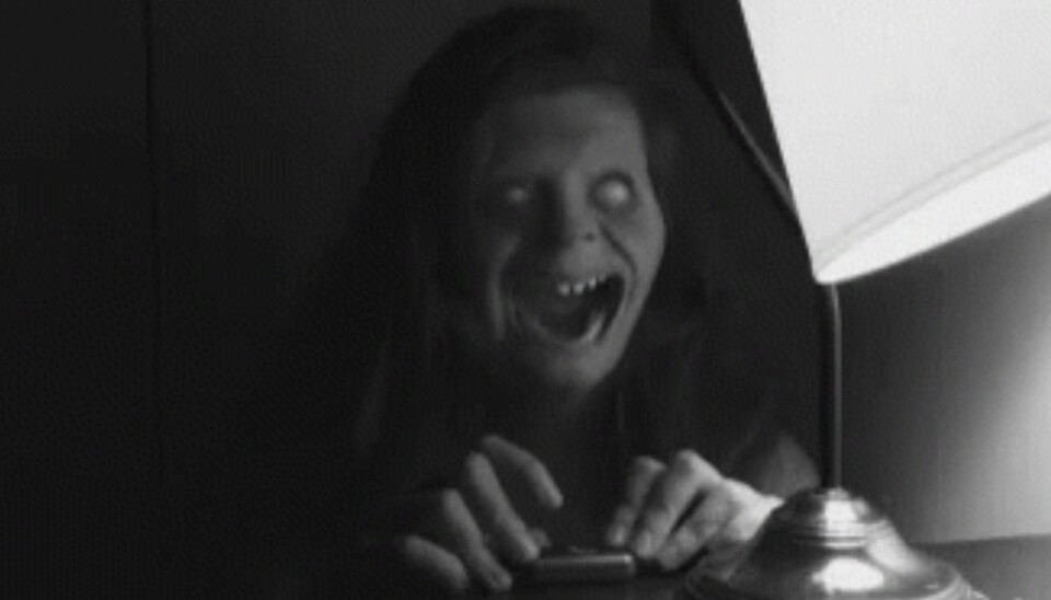 UHYGGELIG: Dette gjenferdet dukket opp på hjemmesidene til Herøy kulturhus mandag formiddag