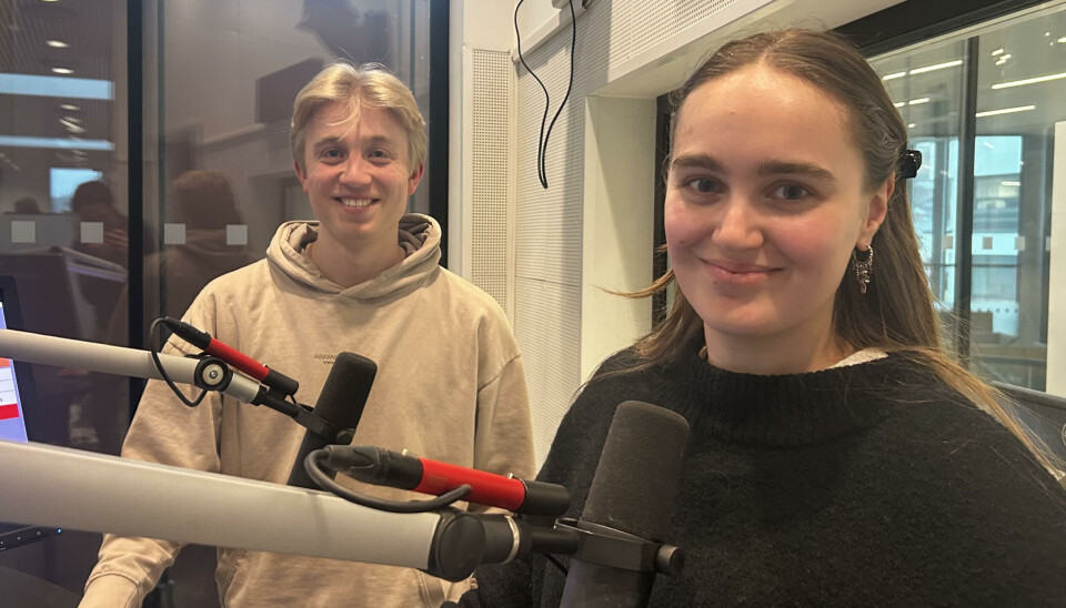 Programledere Snorre Midttun og Josefine Myhre Pedersen.