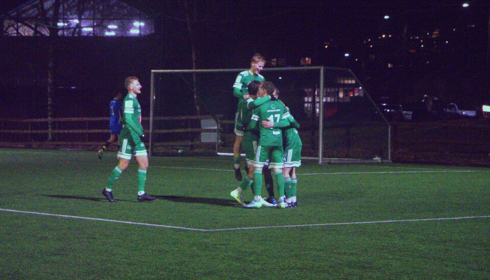 JUBEL: Volda kunne juble for scoring hele syv ganger mot Eid.