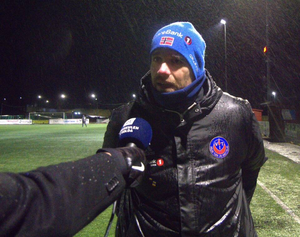 MENTALITET: Volda-trener, Arild Hagen Bakke, var fornøyd med lagets innstilling i gårsdagens kamp.