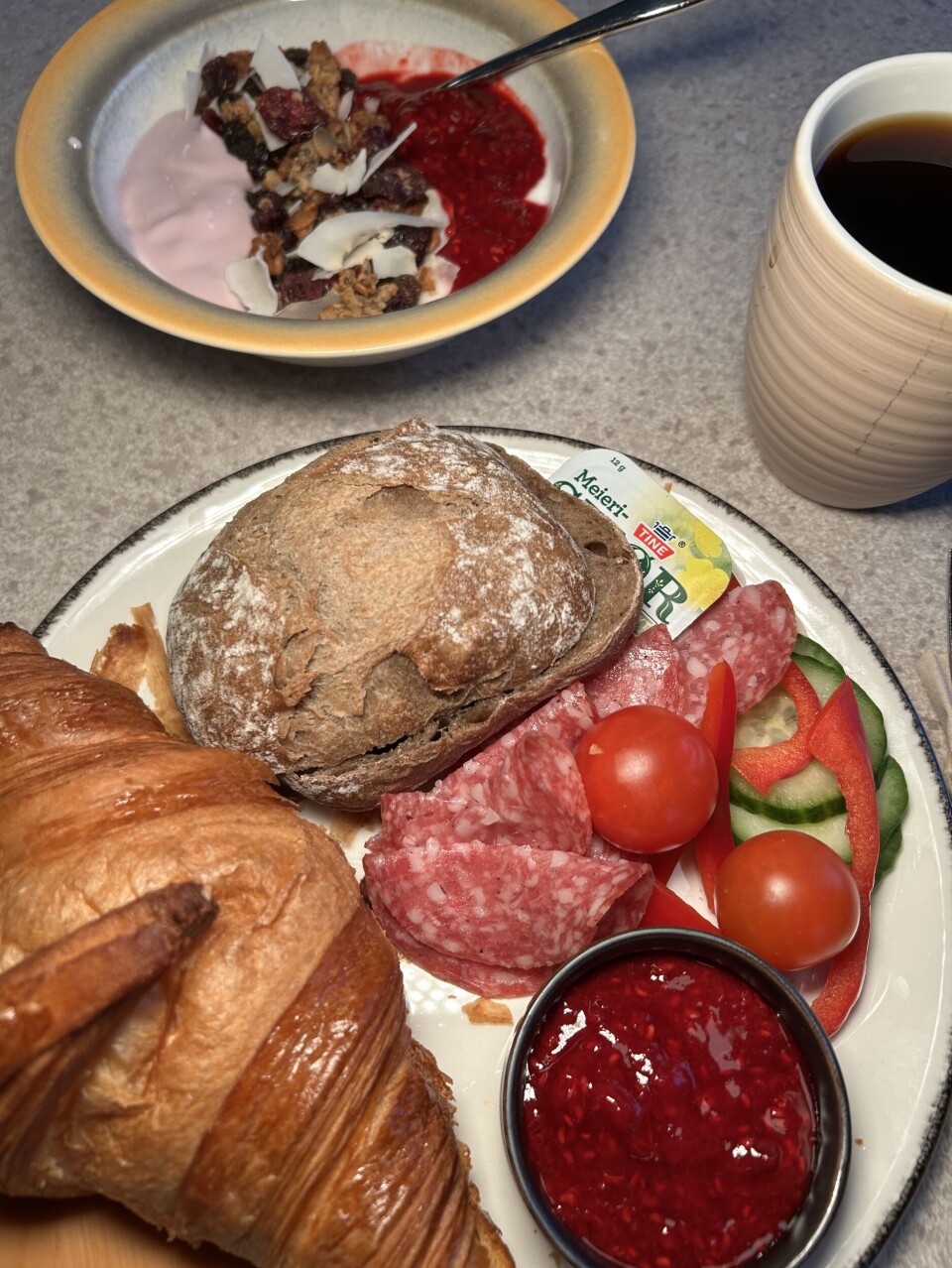 Obligatorisk bilde før smakstest.