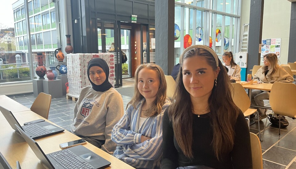 3. KLASSINGENE: Fra venstre: Maha Sawas, Mali Berg Zetterstrøm og Idunn Tharaldsen