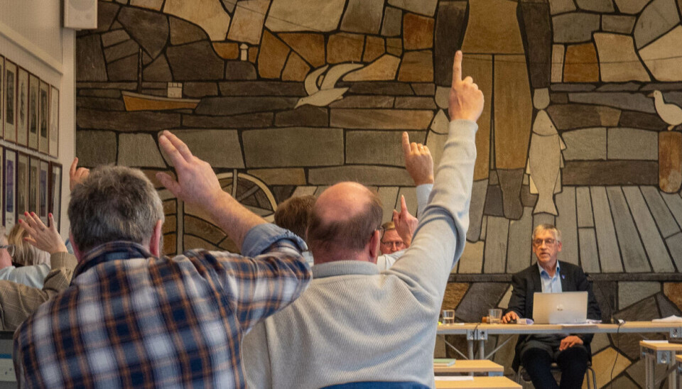 VEDTATT: Fellesframlegget fra Ap, Sp og Frp ble bestemt på Sandes kommunestyremøte tirsdag ettermiddag.