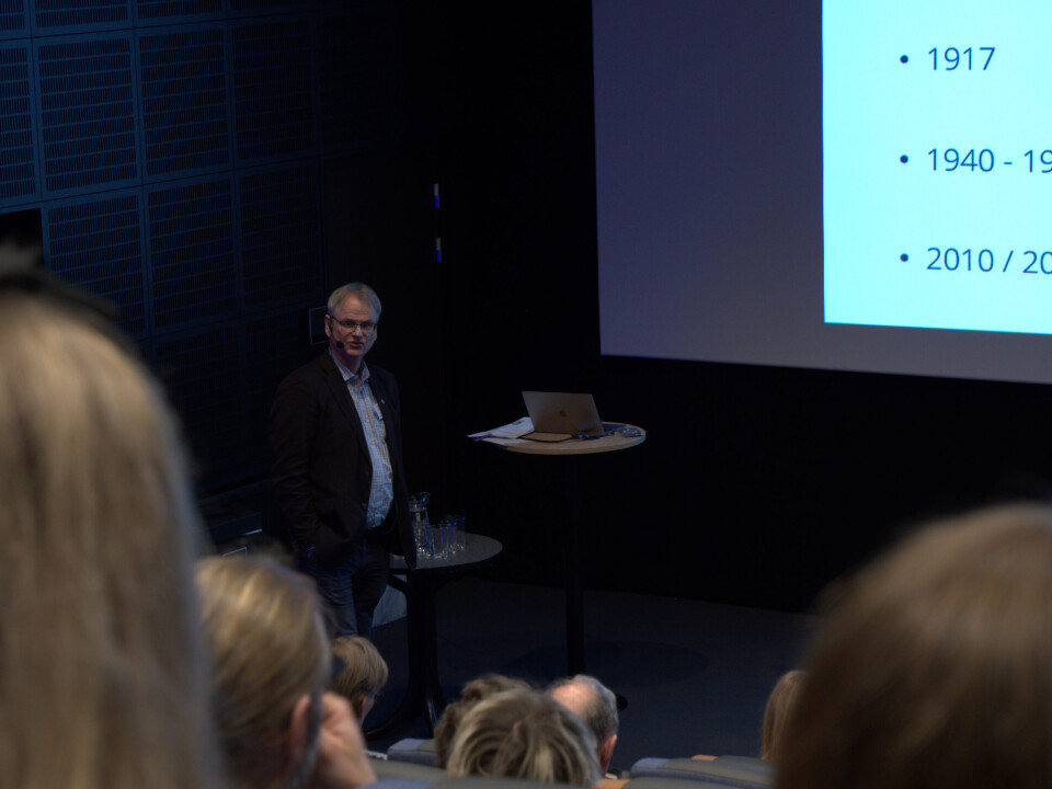 ENGASJERENDE: Frank Madsøy holdt et engasjerende foredrag på samfunnshuset.