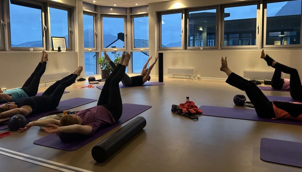 Treningssalen på Optimal Yoga og Pilates er fylt opp av både erfarne og uerfarne utøvere