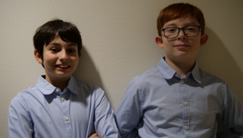 STOLTE: Thomas Zideko Santos (11) og Vilhelm Storebrø(11) er begge stolte over å gå på klassisk ballett.