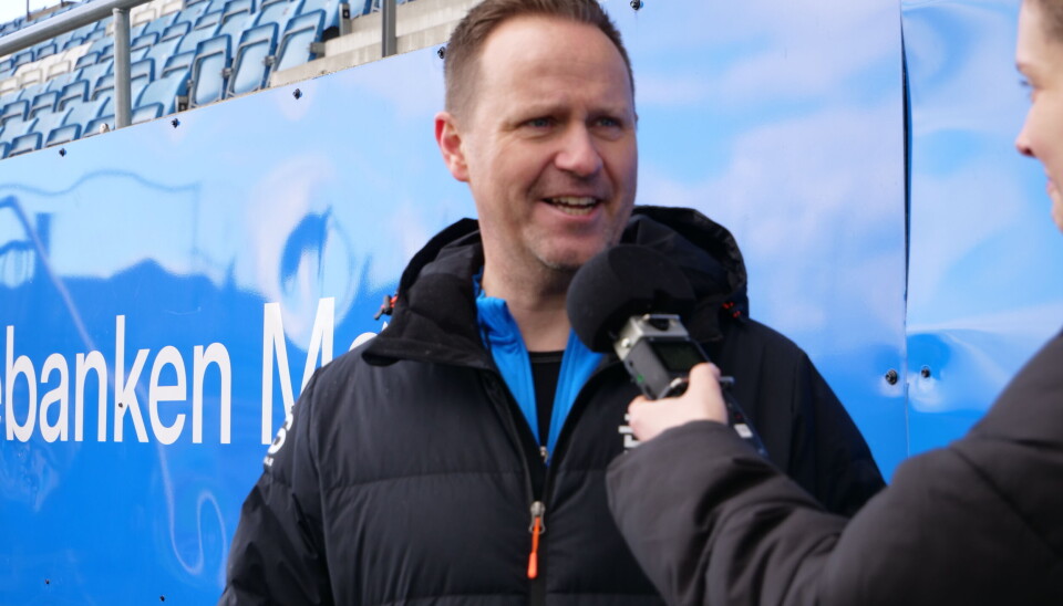 FORNØYD: Trener Vebjørn forteller at det er mye lærdom av sånne kamper som dette.