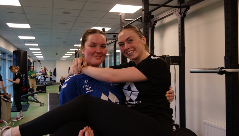 SPENTE: Pedersen og Klauset ser fram mot kampen, og føler seg klare for søndag.