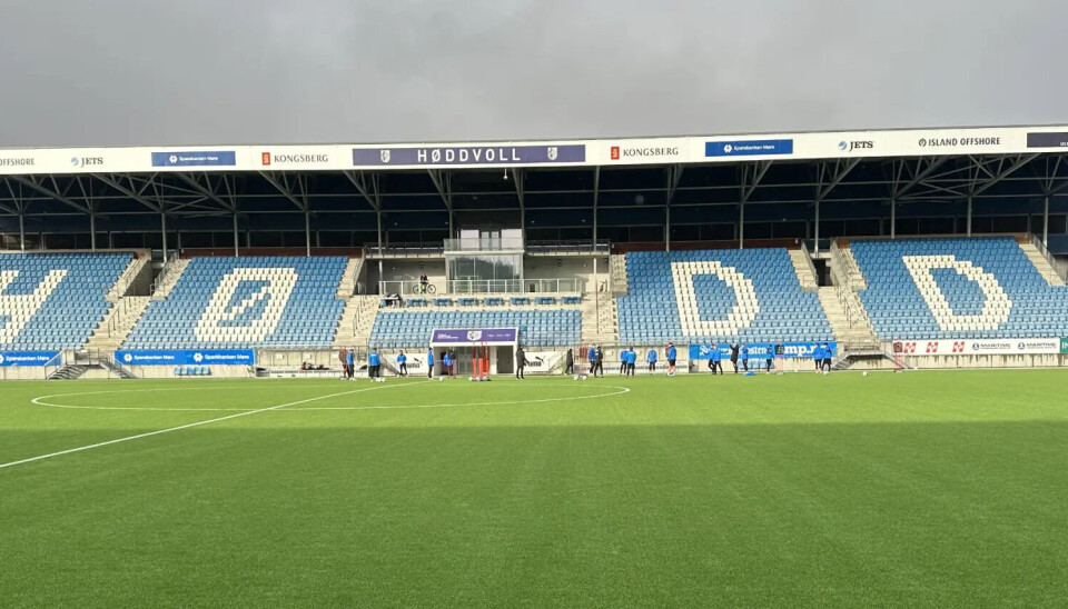 ALT KLART: Høddvoll Stadion er igjen klar for OBOS-ligaen