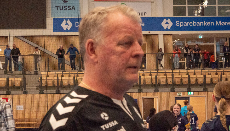 TRENER: Reidar Møistad litt skuffet etter tapet over Fjellhammer.