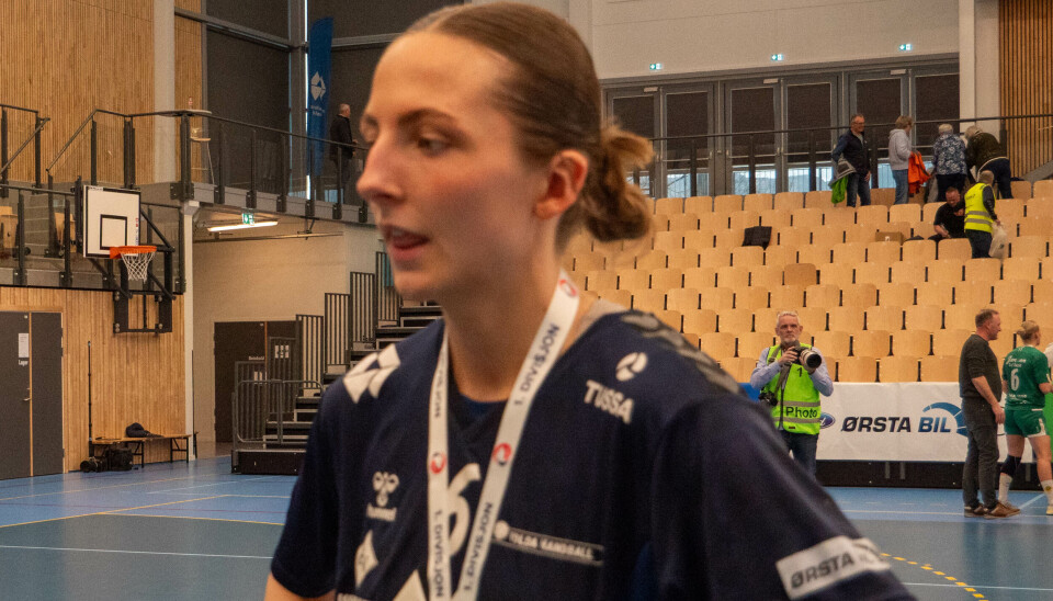 MÅLLØS: Mie Blegen Stensrud visste ikke helt hva hun skulle si etter kampen.