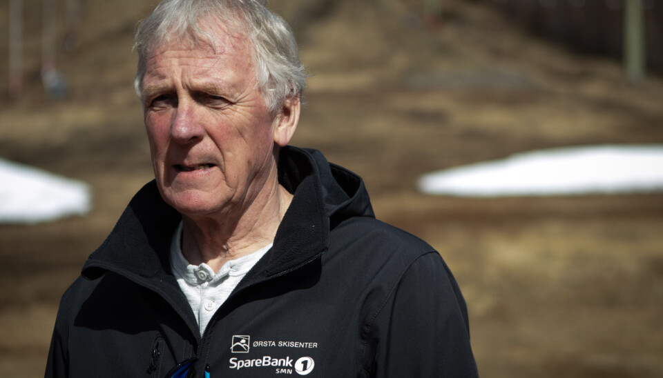 PÅ BAR BAKKE: Daglig leder på Ørsta skisenter, Gunnar Knutsen, tror sesongen er ferdig for i år.