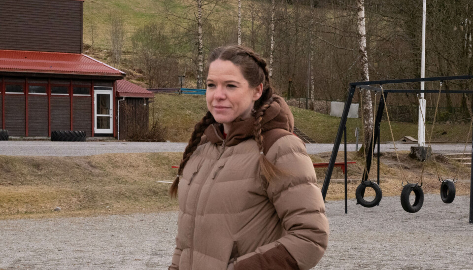 LÆRER: Sunniva Øye liker å være i ute med elevene.