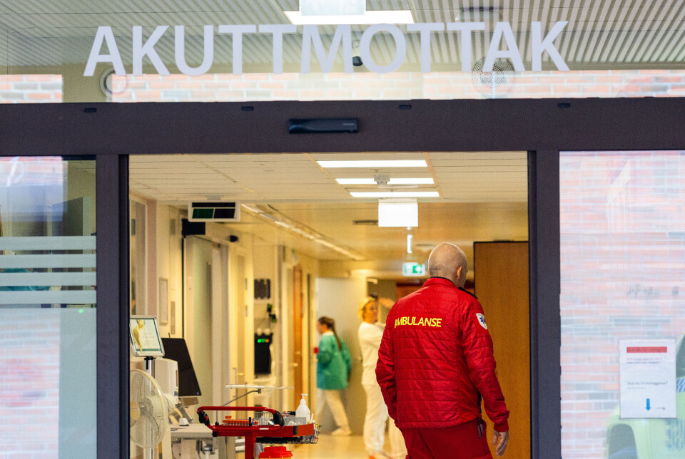 PÅ BAKROMMET: Tilstanden på Sjukehusvegen har vært et tema blant ansatte ved Volda sykehus i lang tid.
