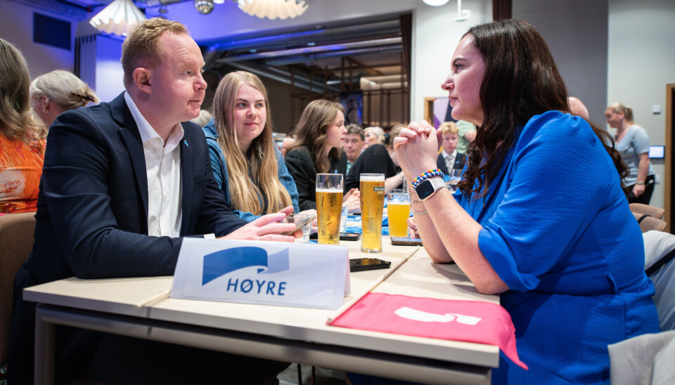 NEDGANG: Høyre går ned med 5,8 prosentpoeng, og havner med det langt bak både Ap og FrP.