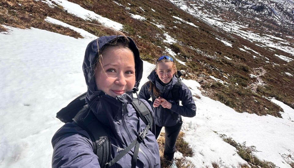 MEG OG HANNA: Oss på fjelltur tidlegare i år.