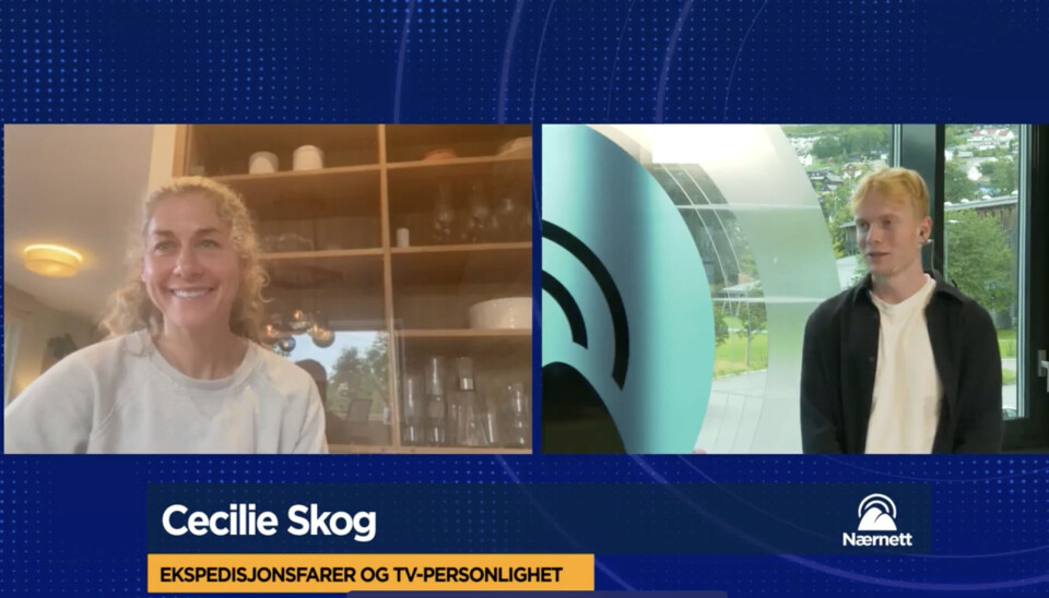 Cecilie Skog og Nernett-journalist Sivert Føsker