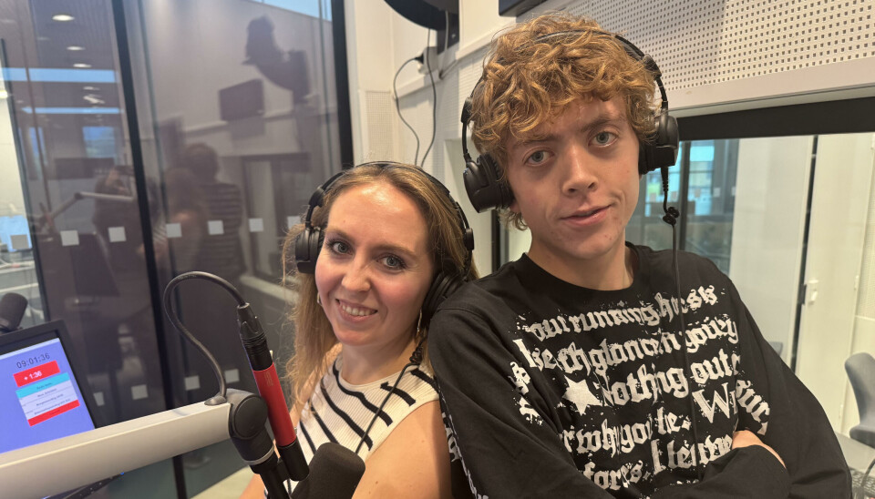 Johanna Hummelvoll Andersen og Petter Marton er to av studentene som blir å høre på Radio Volda