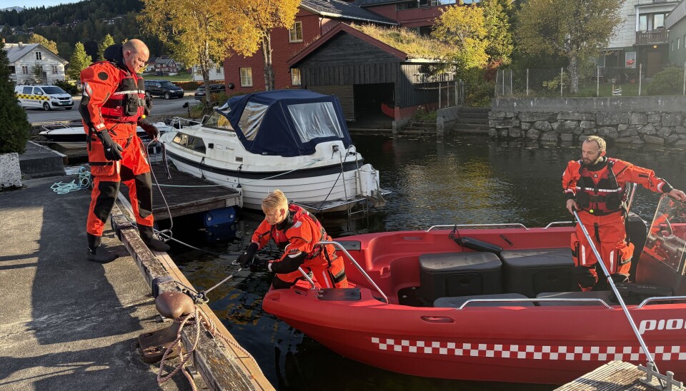 BEREDSKAPSBÅT: Denne nye beredskapsbåten skal sikre de i og rundt Hornindalsvatnet.