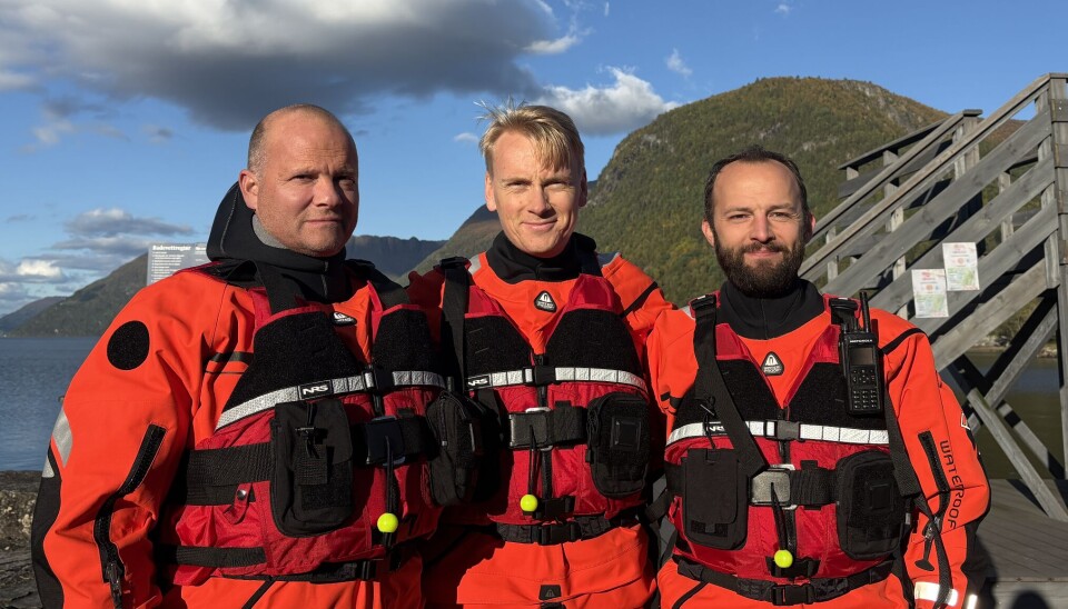 STORT ENGASJEMENT: Atle Myklebust, Geir Blaalid og Sturla Lødøen betaler alle kontigenten til brann og redningsforeningen.
