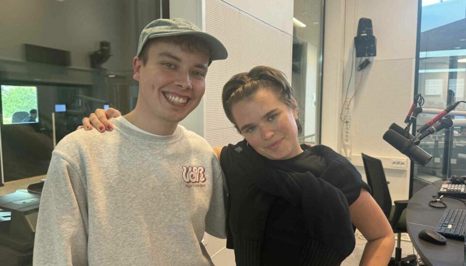 Alexander og Johanne i studio