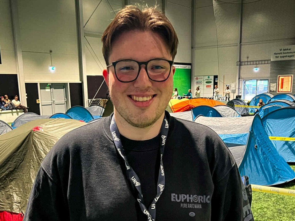 POPULÆR KAR: Etter tips fra samtlige deltakere om at jeg måtte snakke med Sveinung, fant jeg han endelig i telt-området.