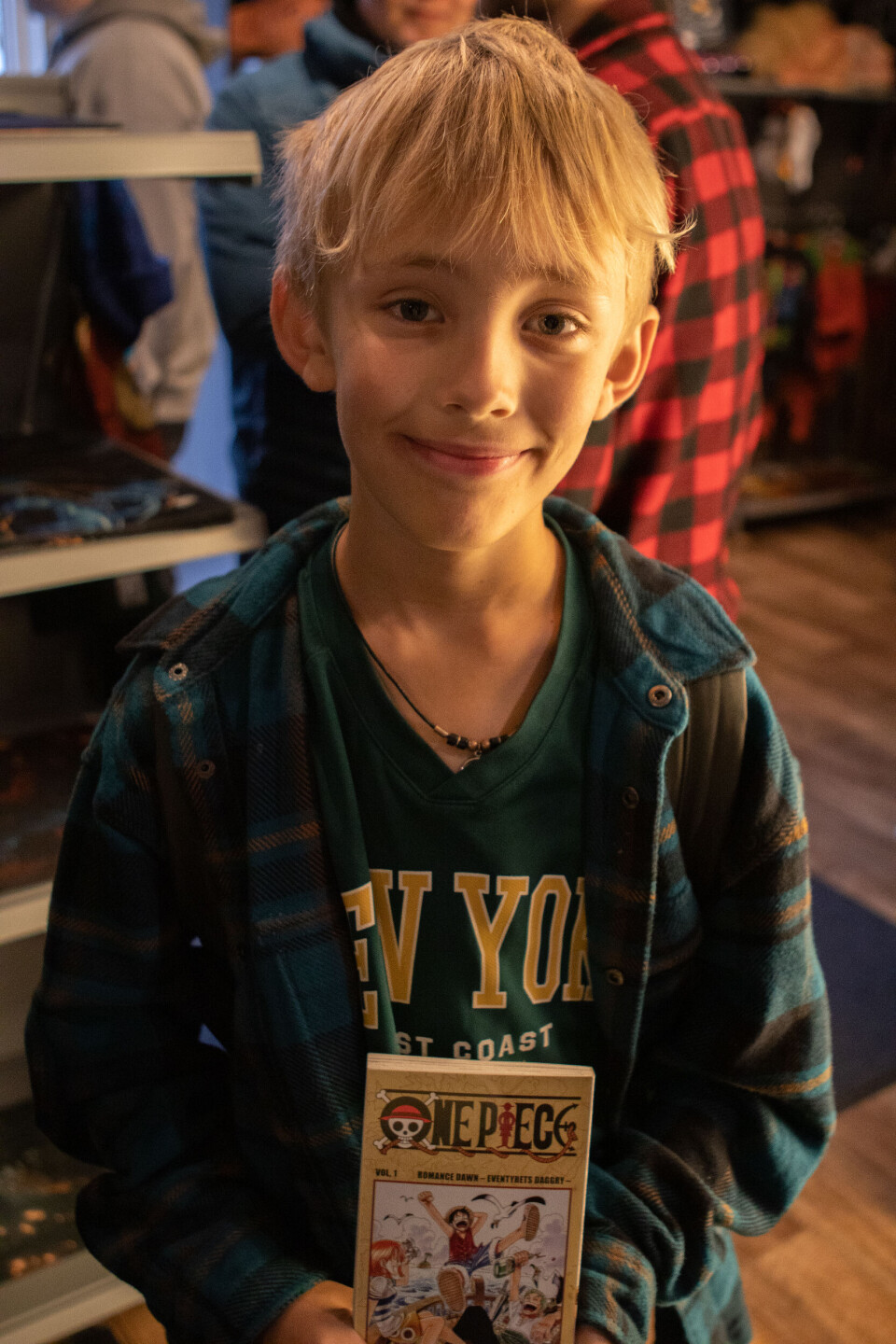 Liam (10) fant tegneserien han letet etter.