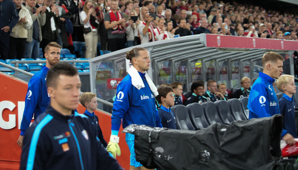 FAST: Ørjan Nylan har spilt fast mellom stengene for Norge siden 2019