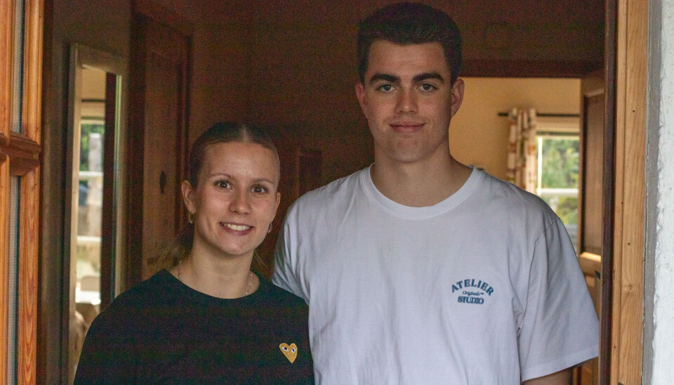 SKIFTET BEITE: Sofie Stokkendal Poulsen og Kristoffer Rosenkilde flyttet til Norge i sommer for å spille håndball.